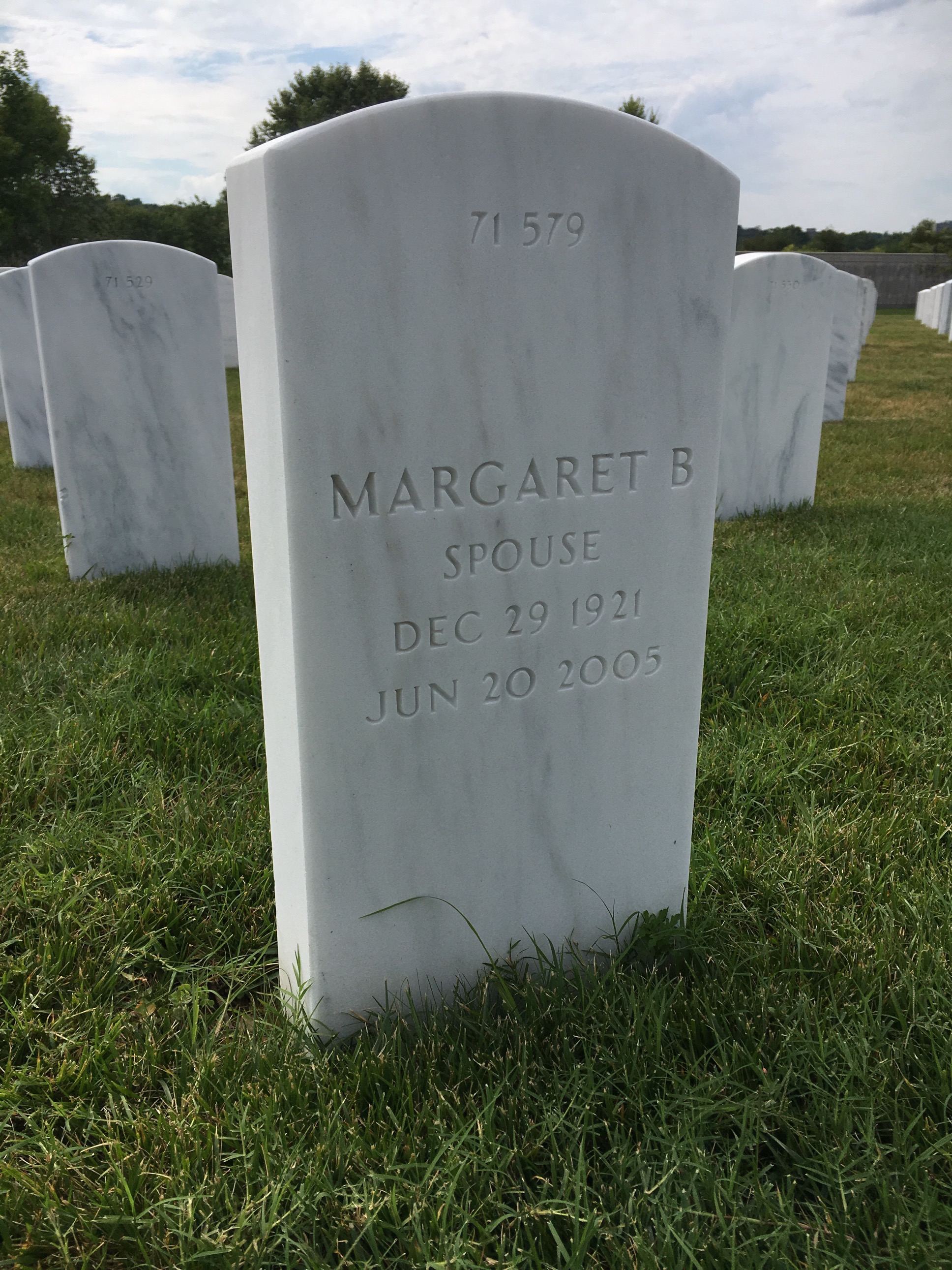 Back of headstone — Ivor Mckay