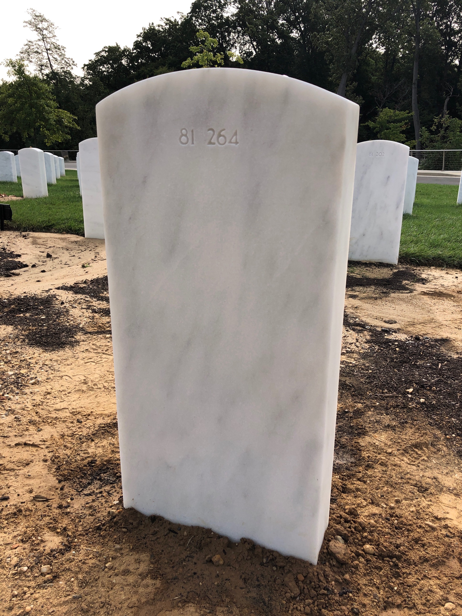 Back of headstone — Roy Biddle