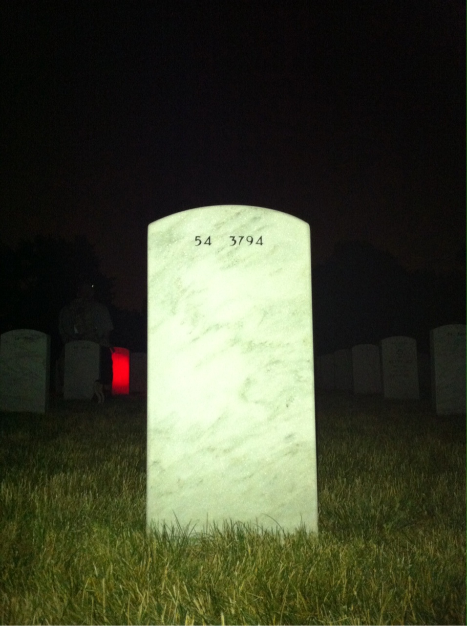 Back of headstone — James Switzer
