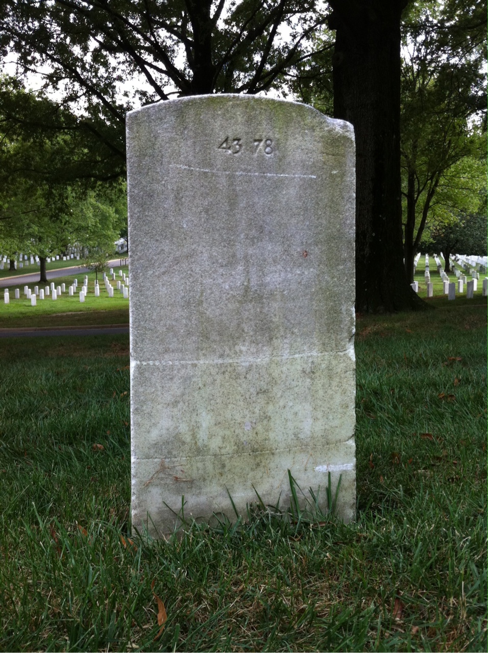 Back of headstone — James Montgomery
