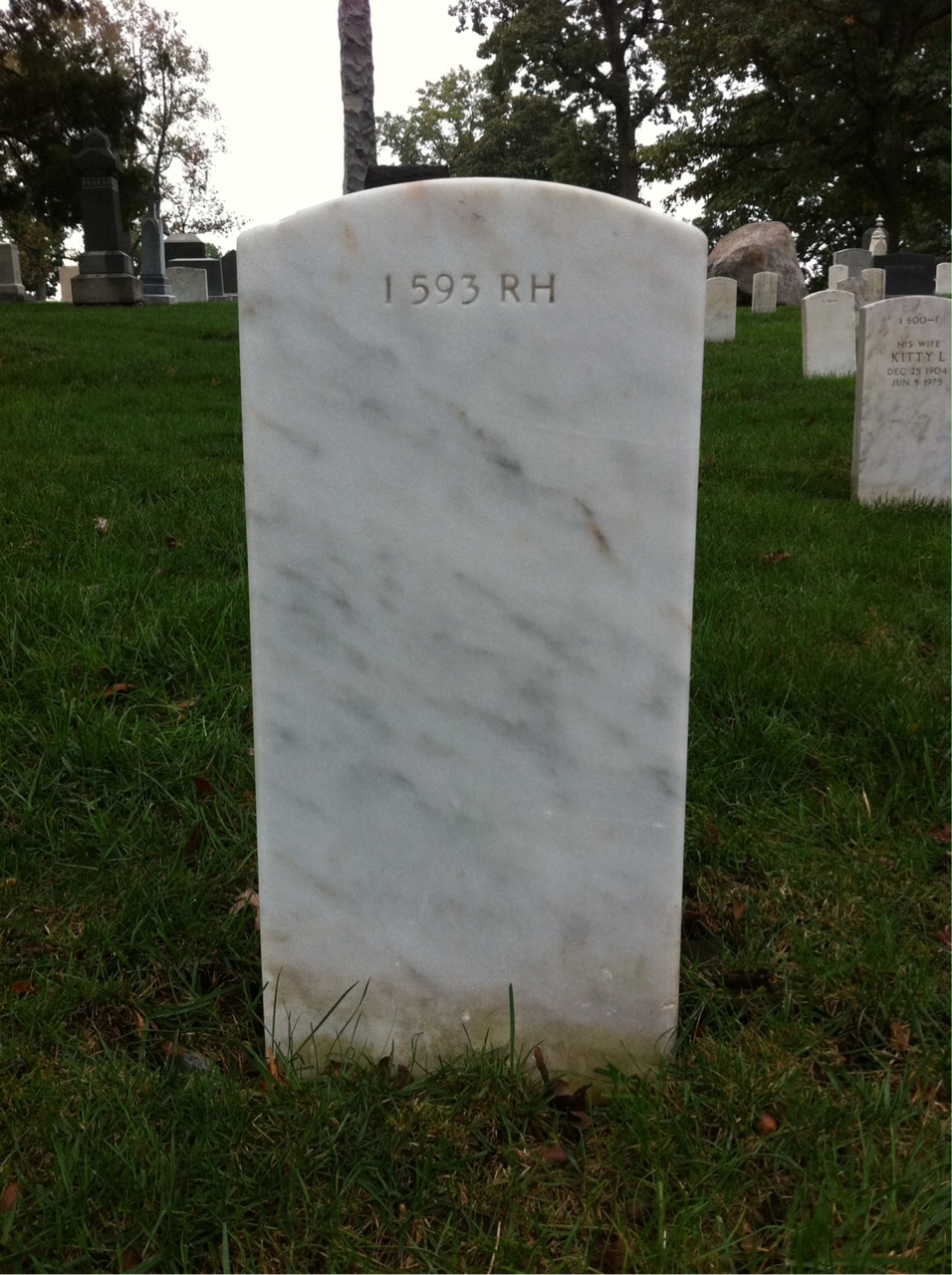Back of headstone — William Morse