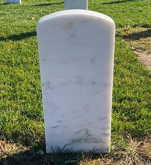 Back of headstone — Fred Balmediano