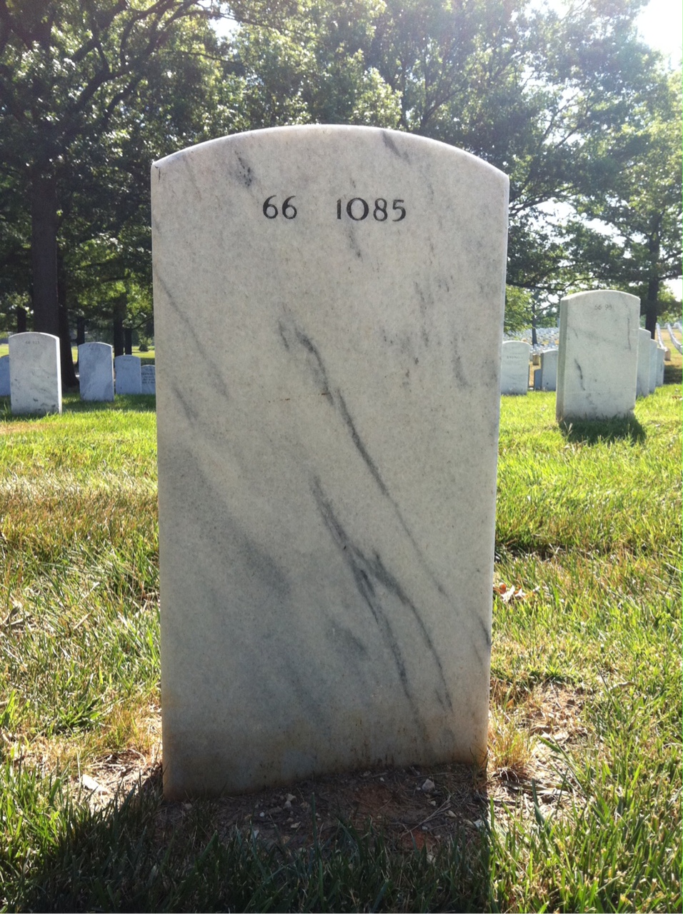 Back of headstone — Noah New