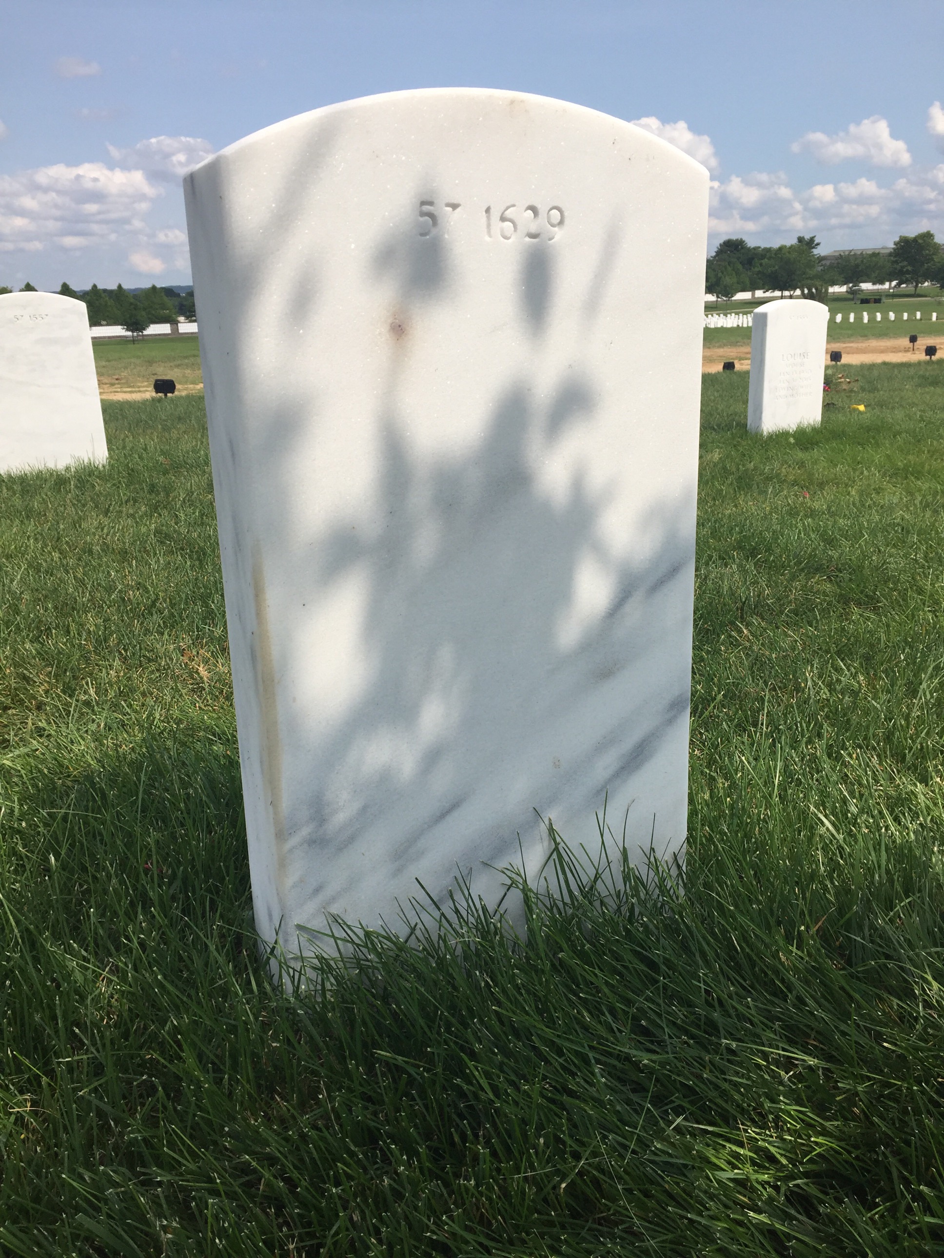 Back of headstone — Sandra Jane Emery