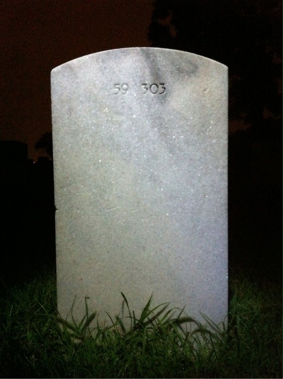 Back of headstone — Francis Bacon