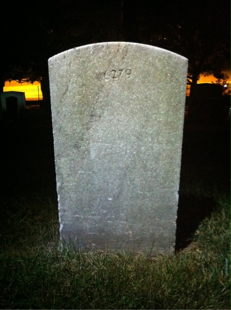 Back of headstone — Florence Babbitt