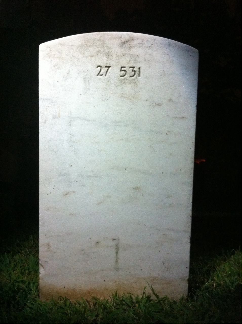 Back of headstone — John Bohnot