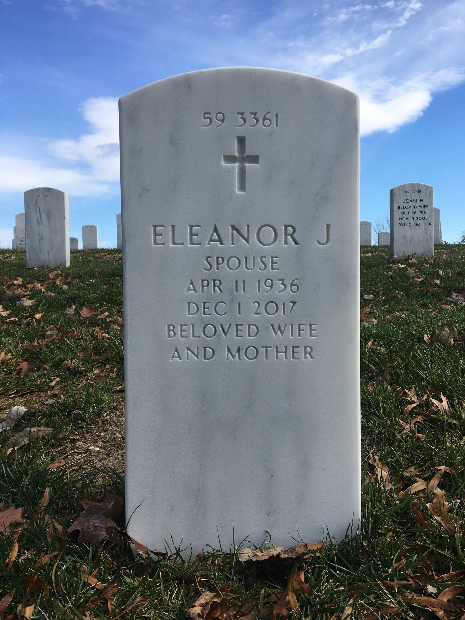 Back of headstone — John Dubbelde