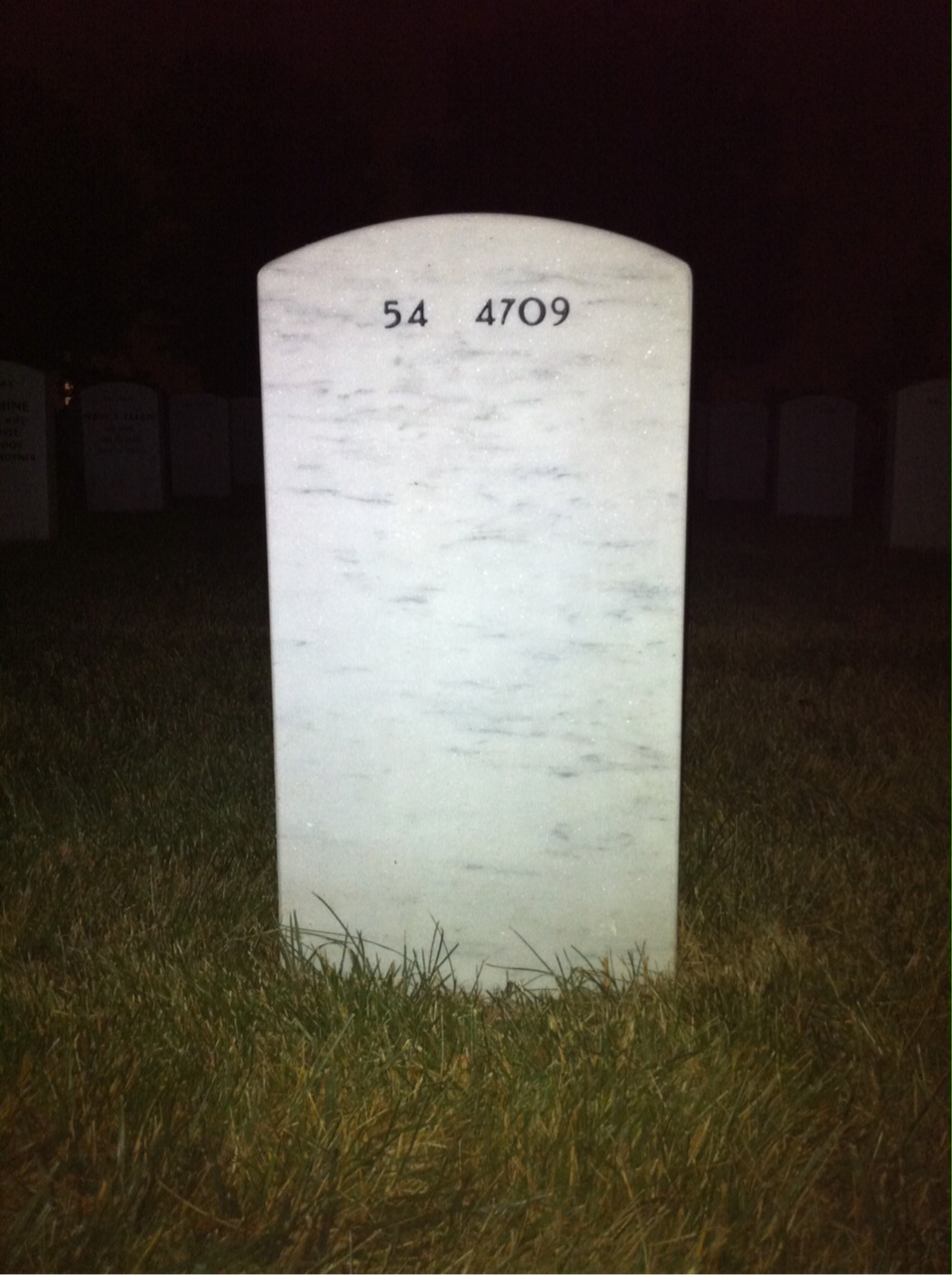 Back of headstone — Alexander Baranowski