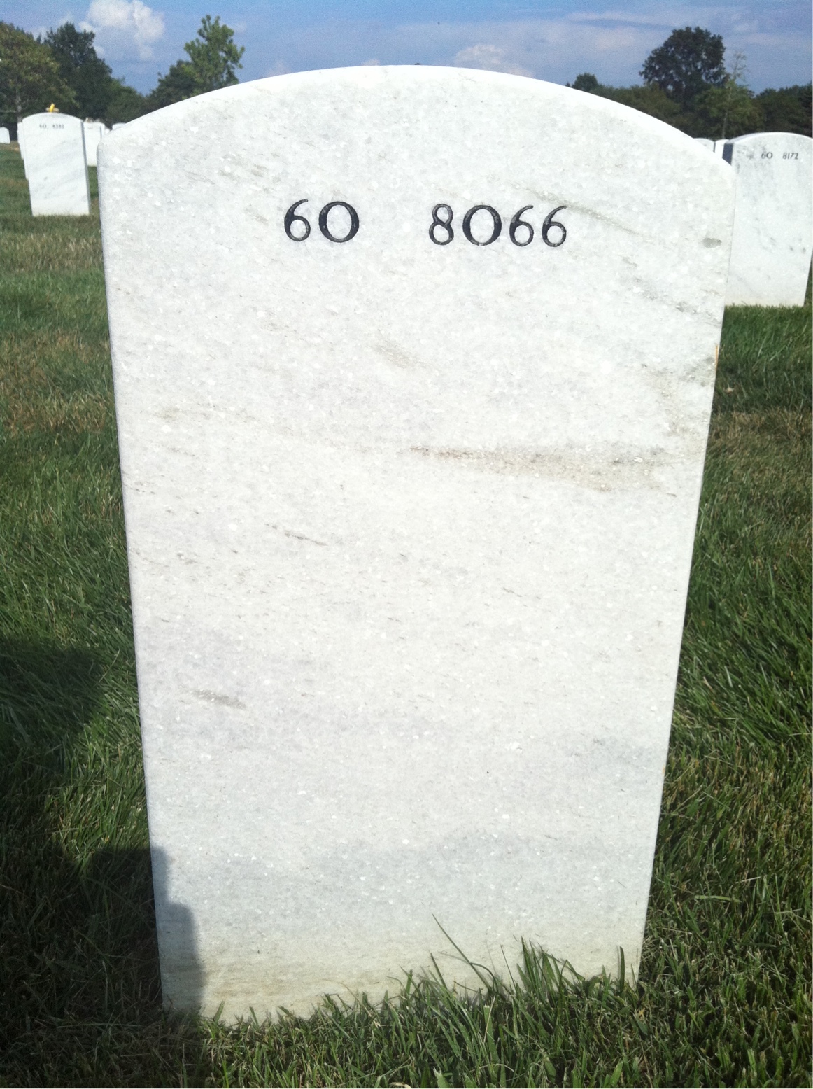 Back of headstone — Eric Duckworth