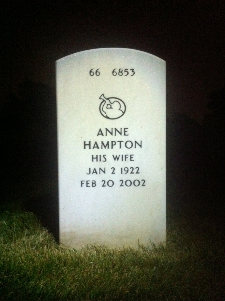 Back of headstone — Graham Beachum