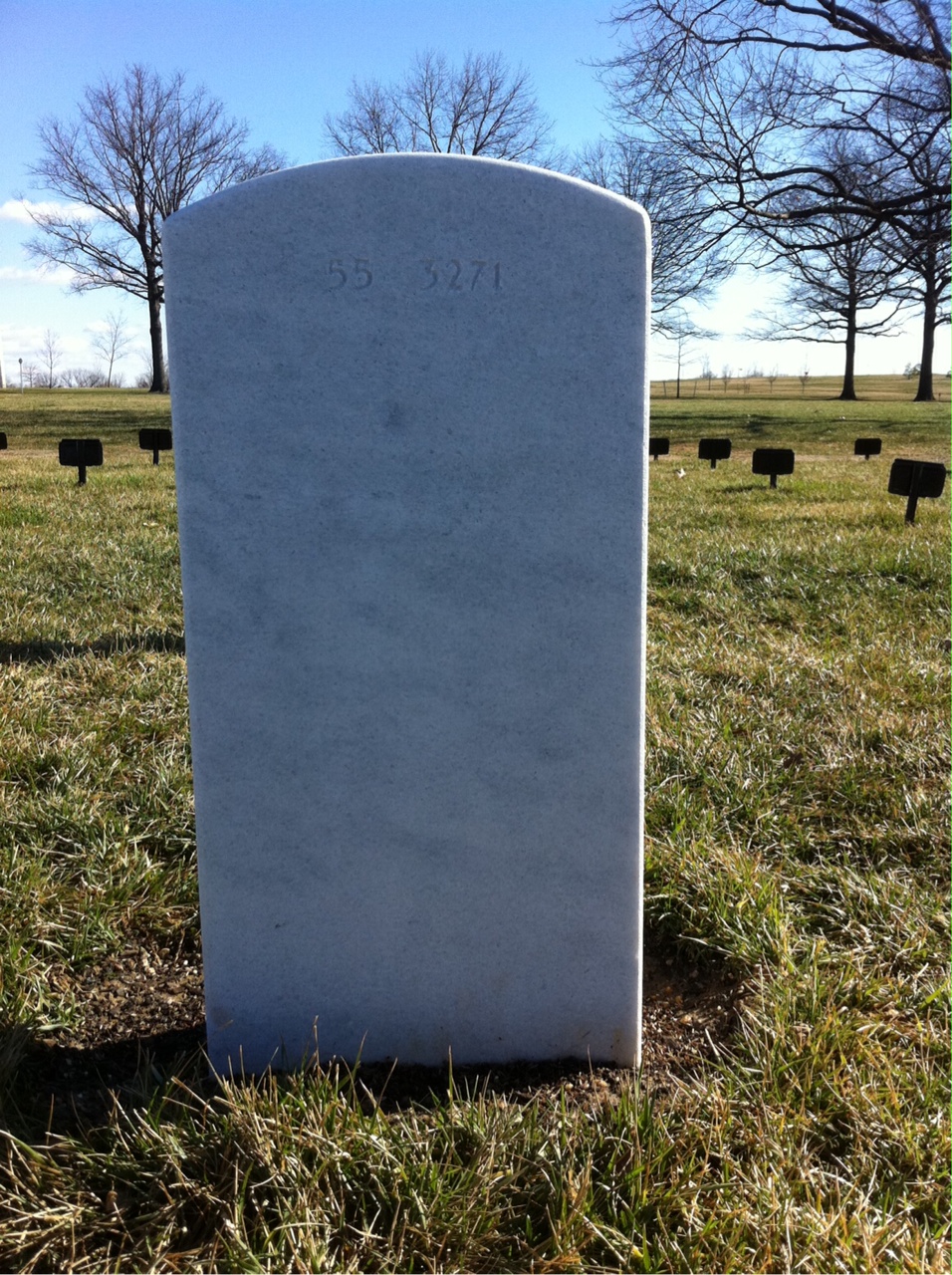 Back of headstone — Dennis Cunningham