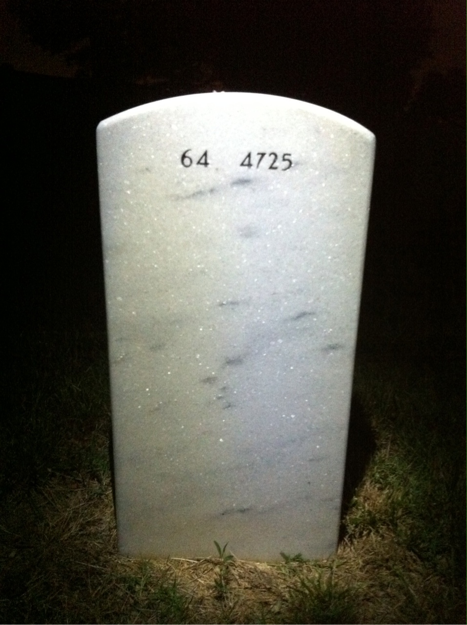 Back of headstone — Kenneth Crawford