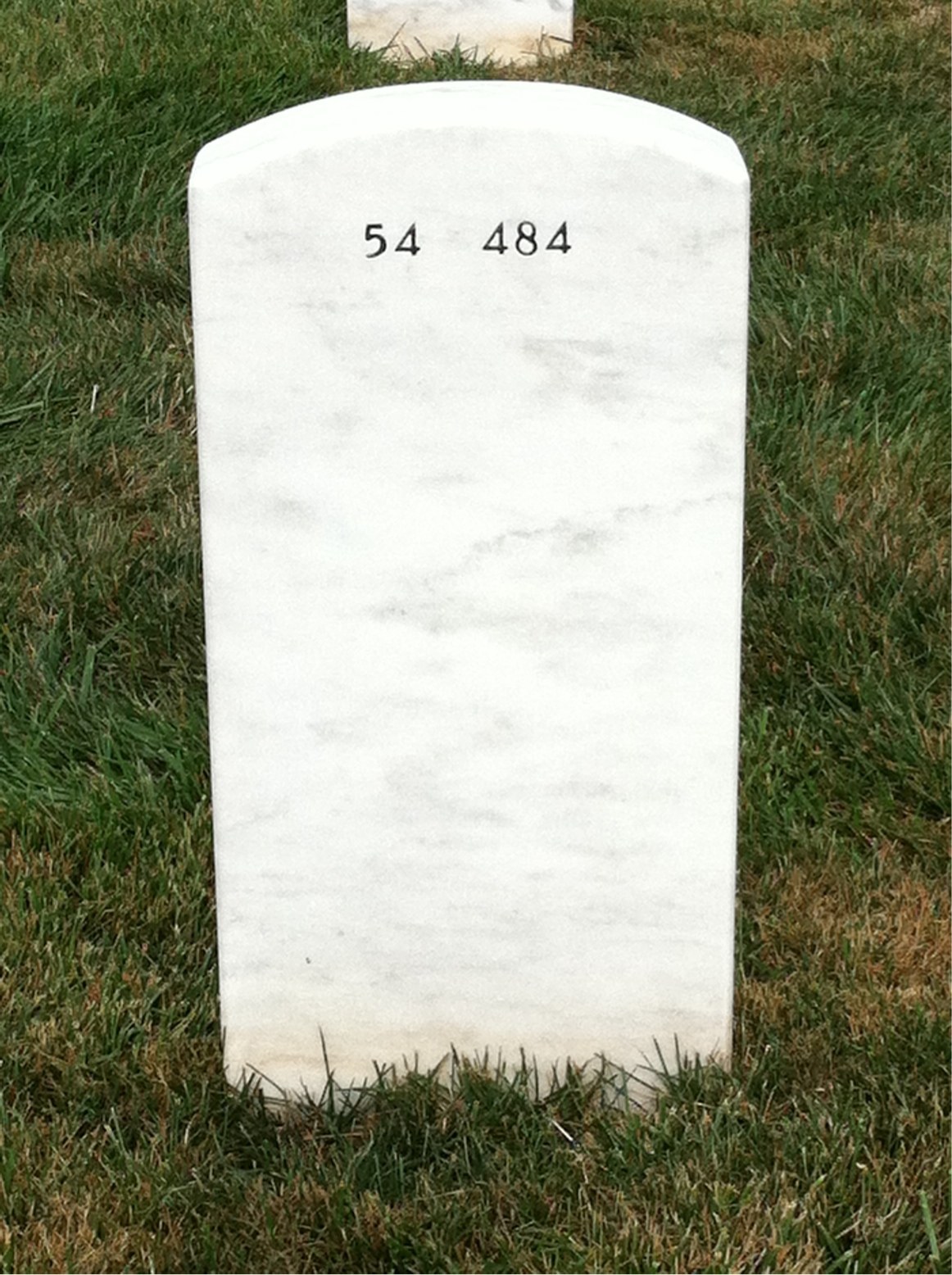 Back of headstone — Earl Wormley