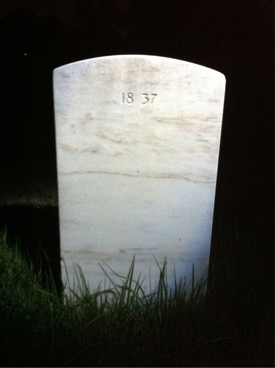 Back of headstone — Edward Arnold