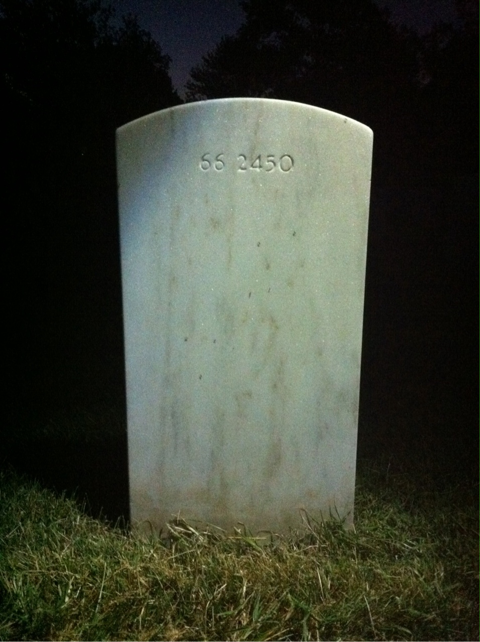 Back of headstone — Wayne Jacob Sheetz