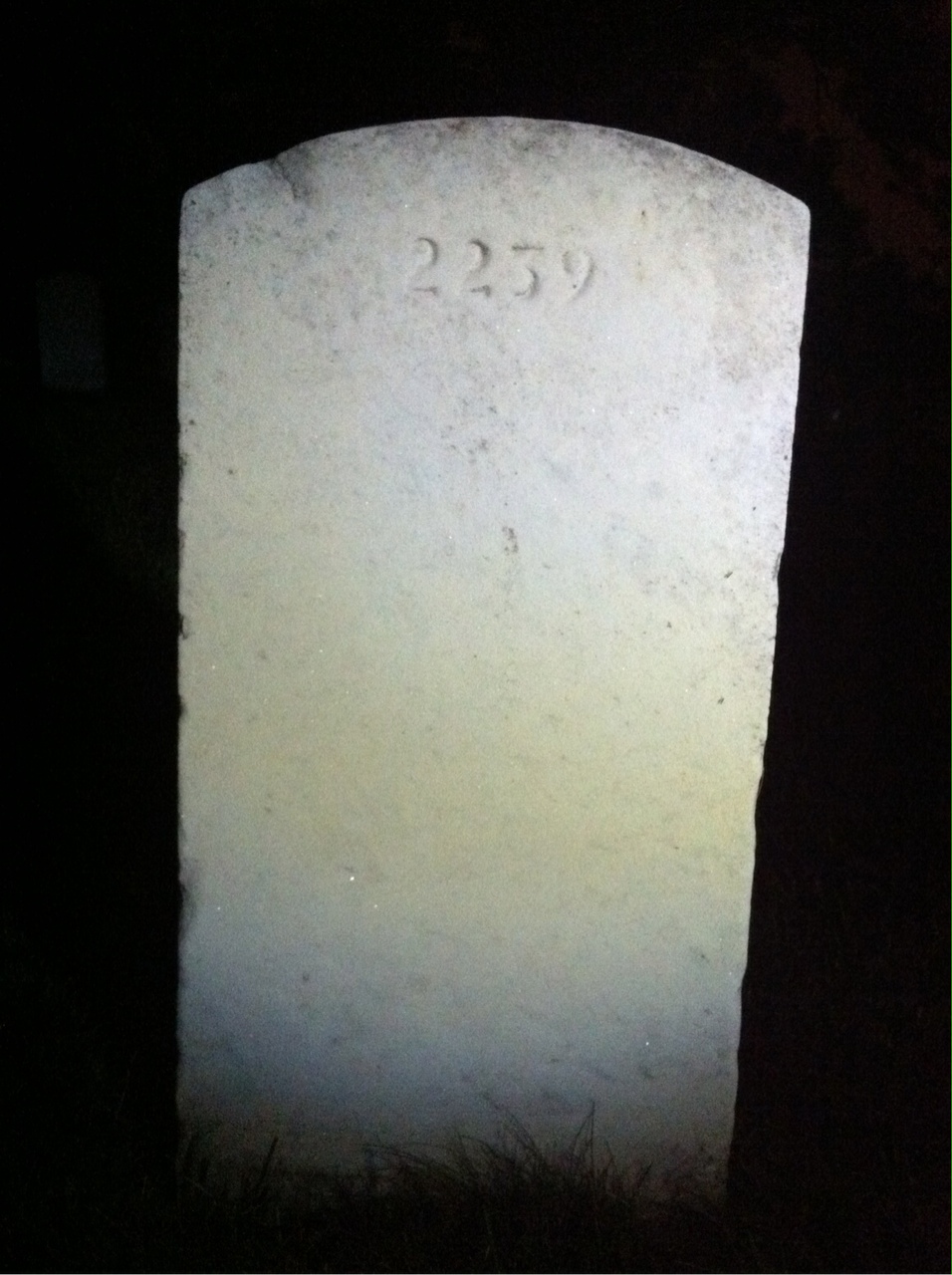 Back of headstone — Philip Monroe