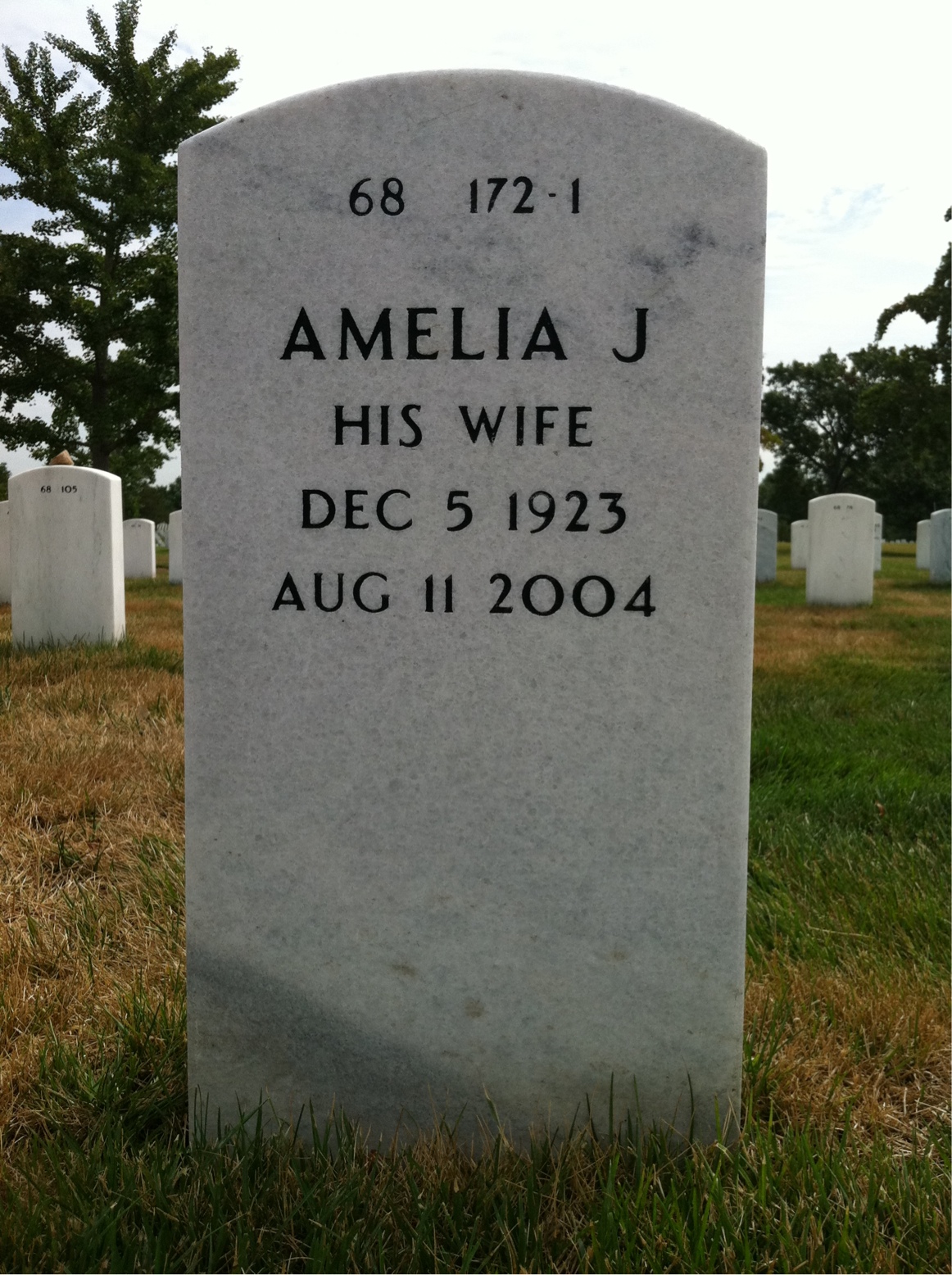 Back of headstone — Mcglachlin Hatch