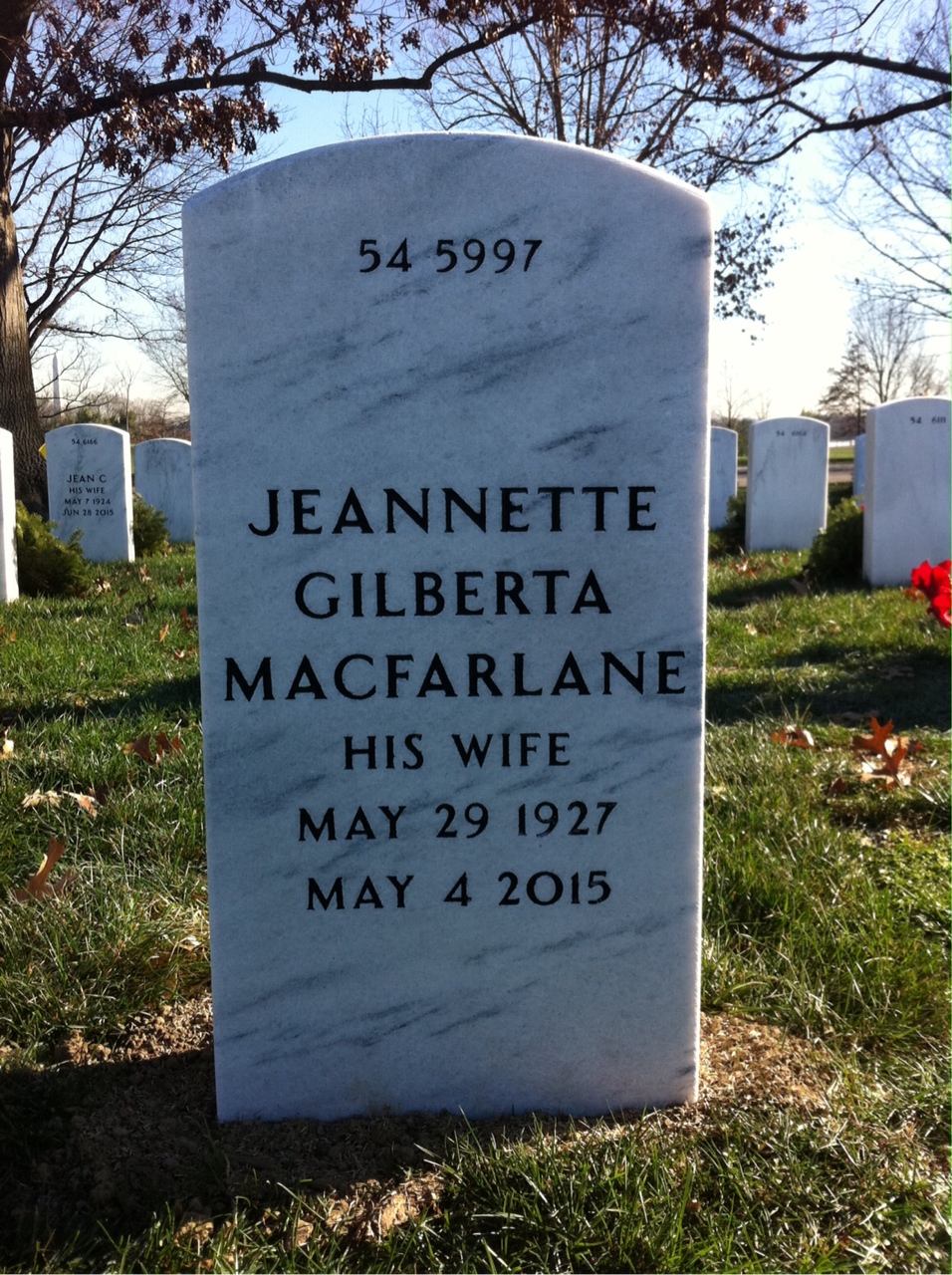 Back of headstone — Joseph Dalgliesh
