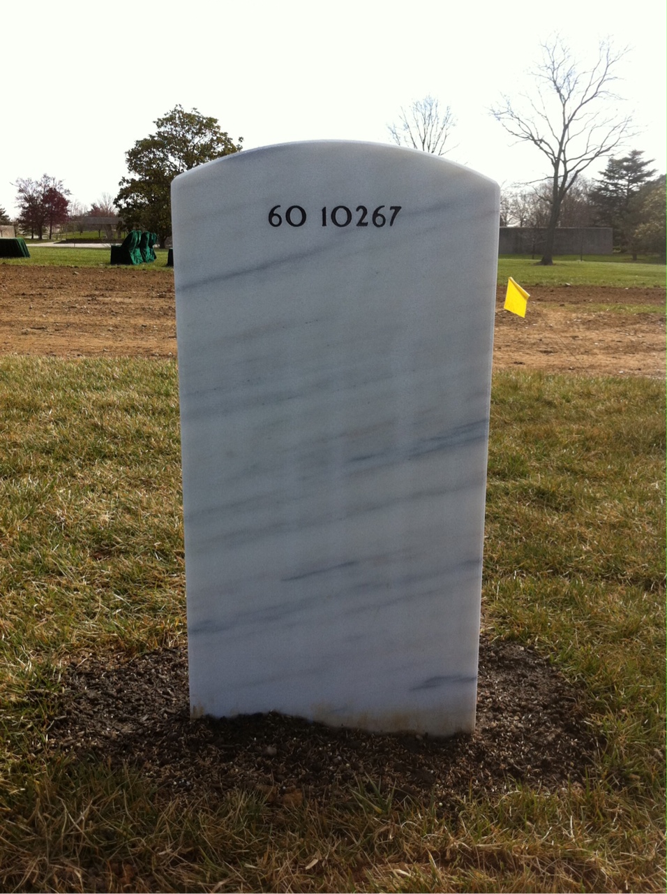Back of headstone — Anthony F Galano