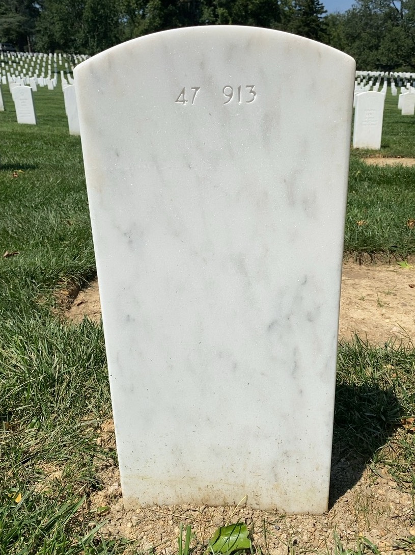 Back of headstone — William Michael Charney