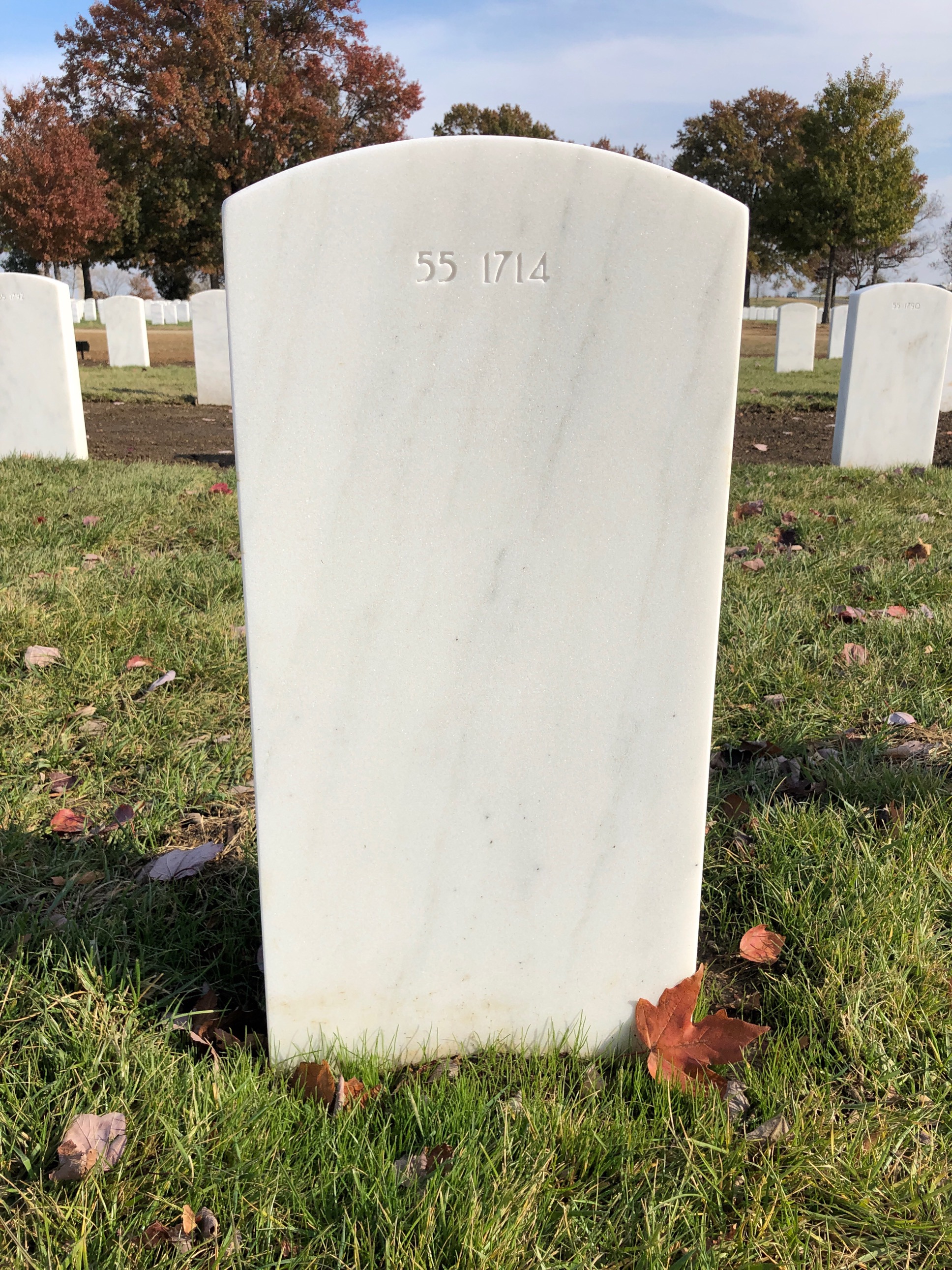 Back of headstone — Kurt Muller