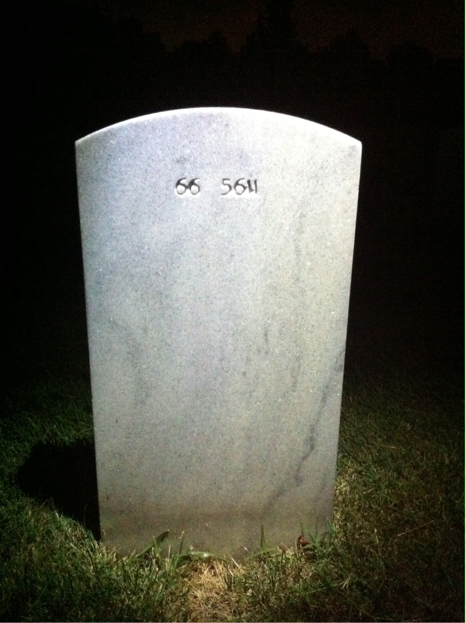 Back of headstone — Thomas George Calder