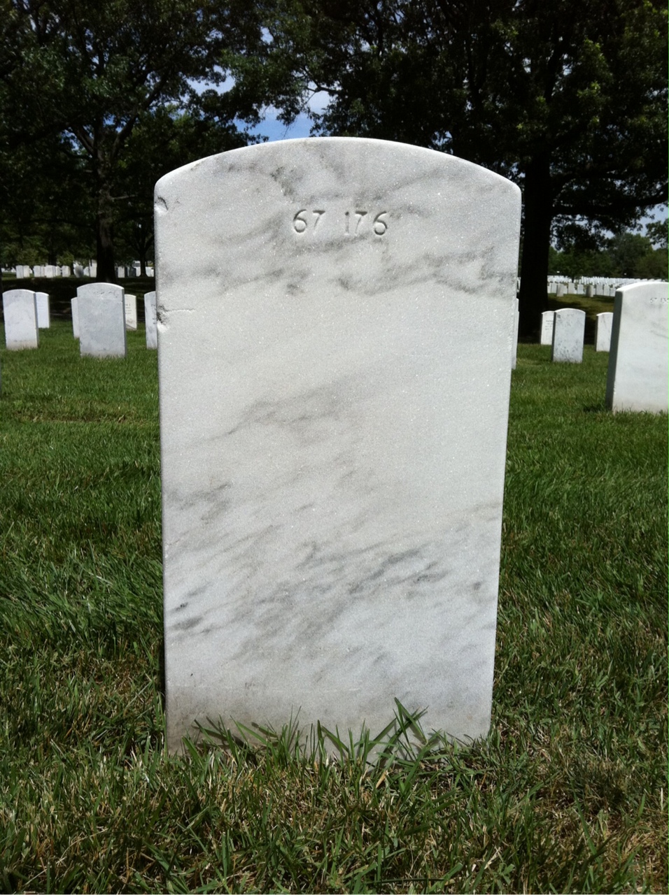 Back of headstone — Phillip Brenegan