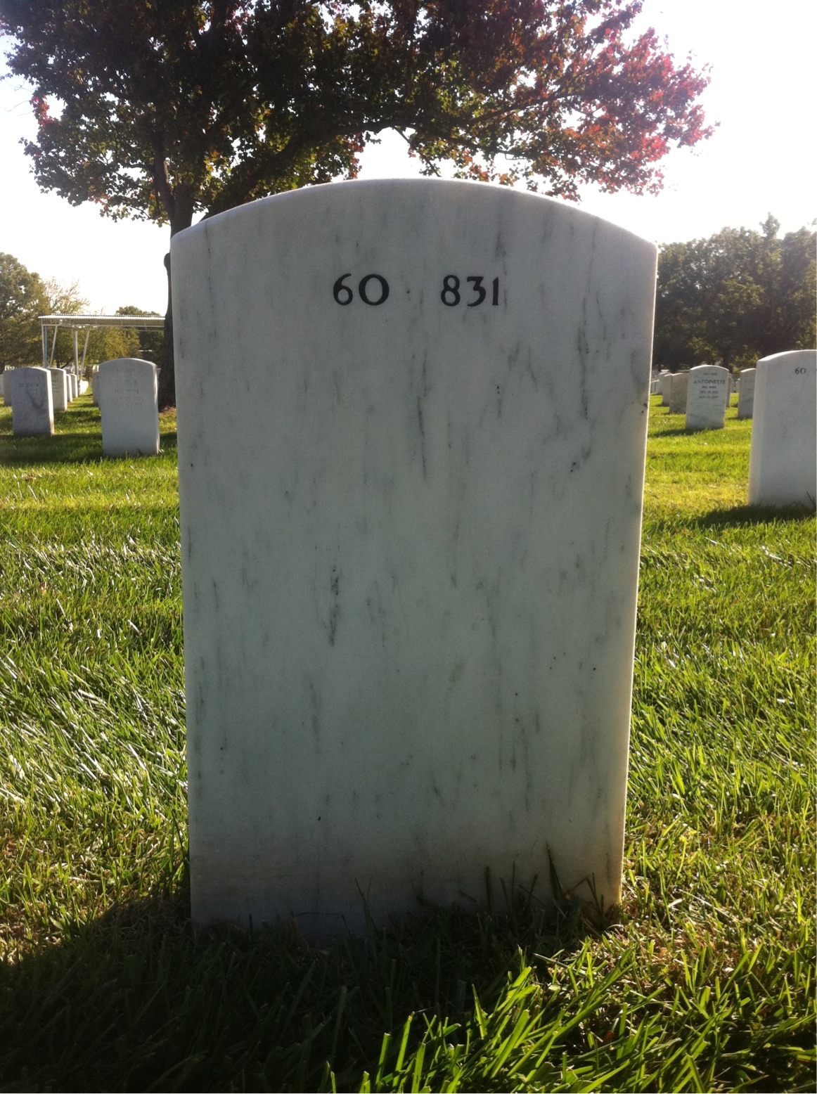 Back of headstone — James Rosser