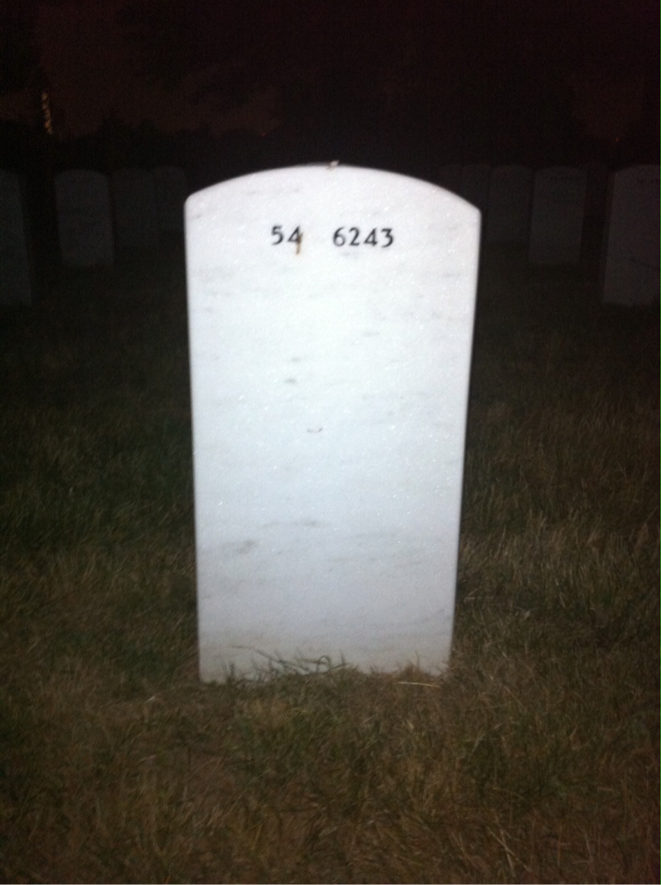 Back of headstone — Richard Prezocki