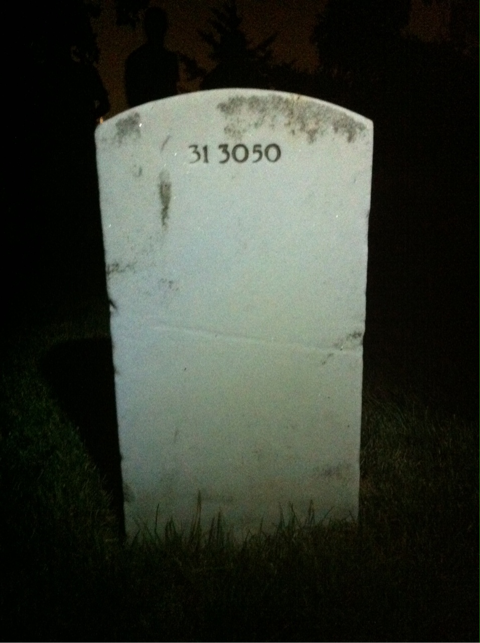 Back of headstone — Blanche Arthur