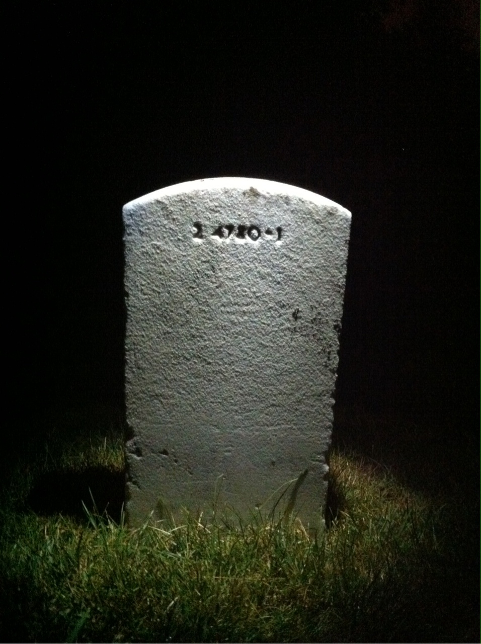 Back of headstone — Michael Argento