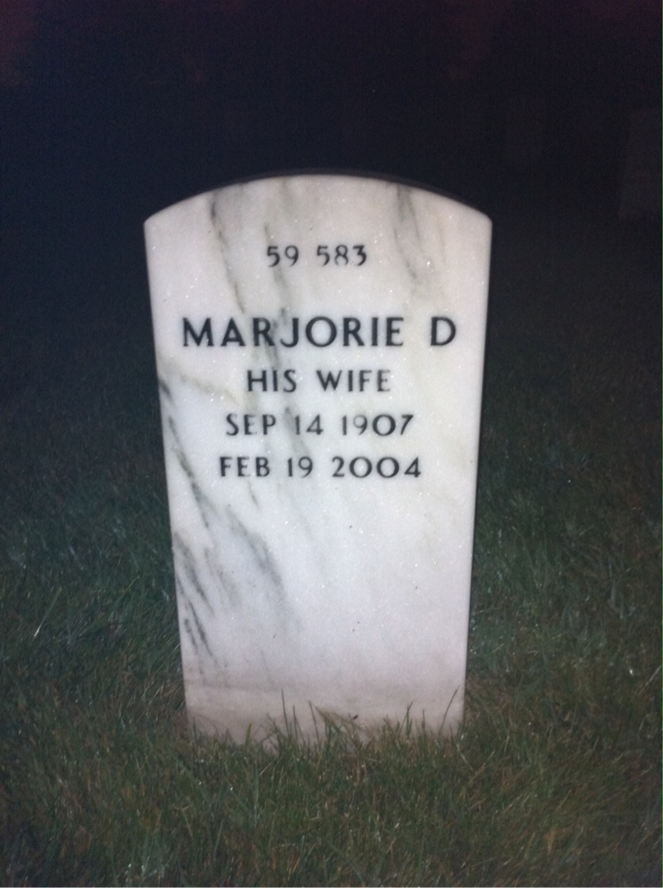Back of headstone — Charles Willis