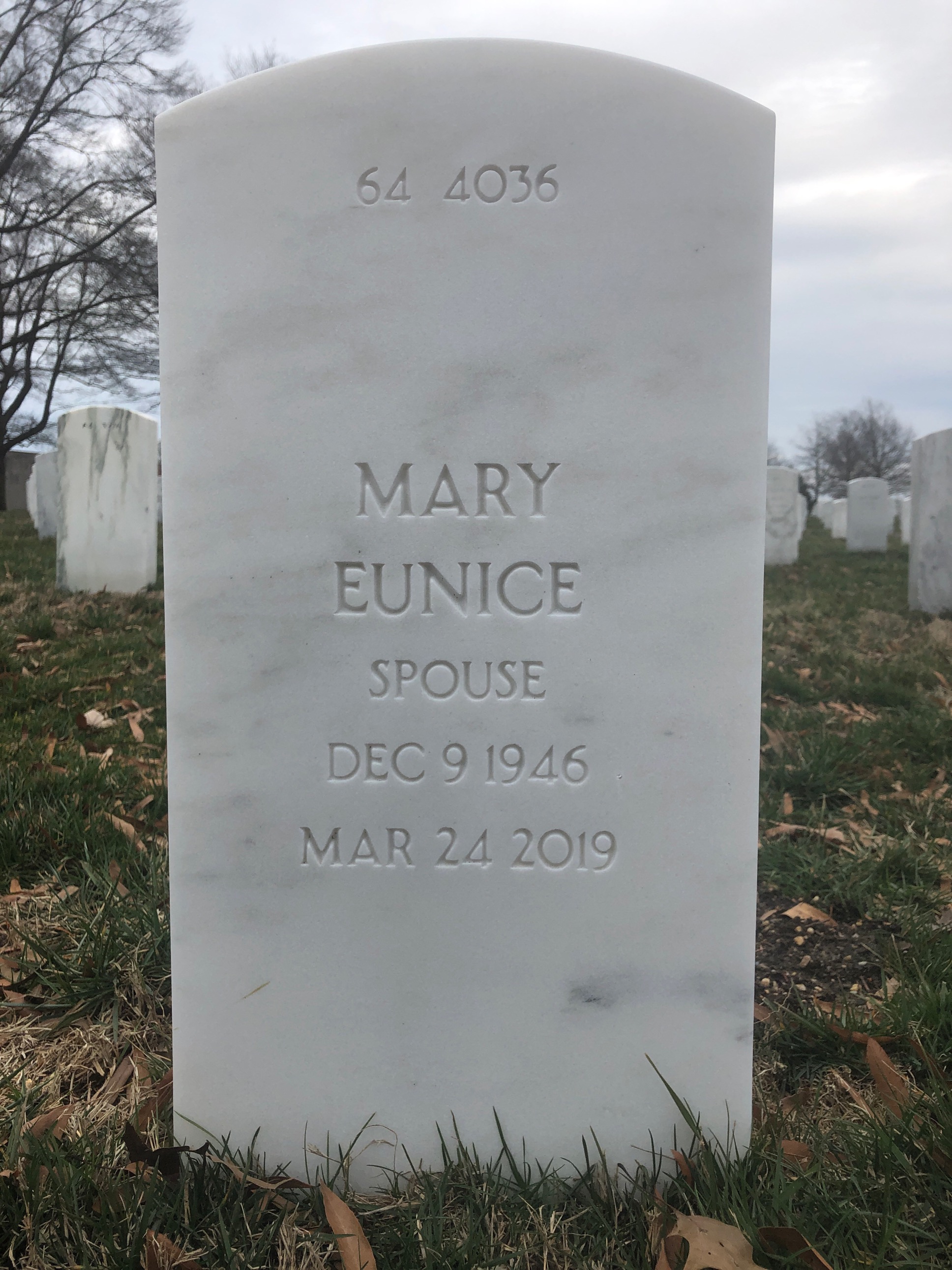 Back of headstone — Merritt Chafey