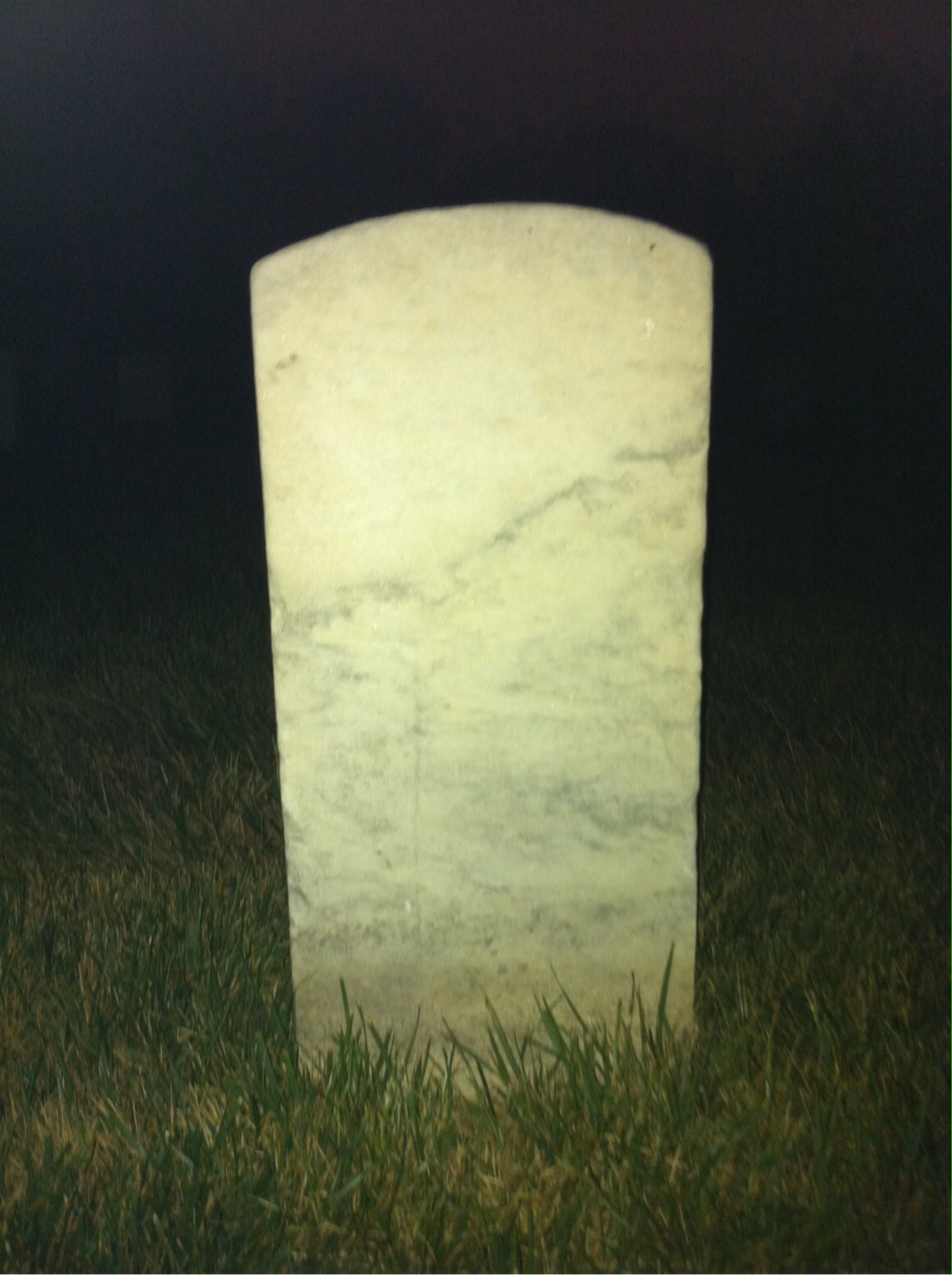 Back of headstone — James Critchlow