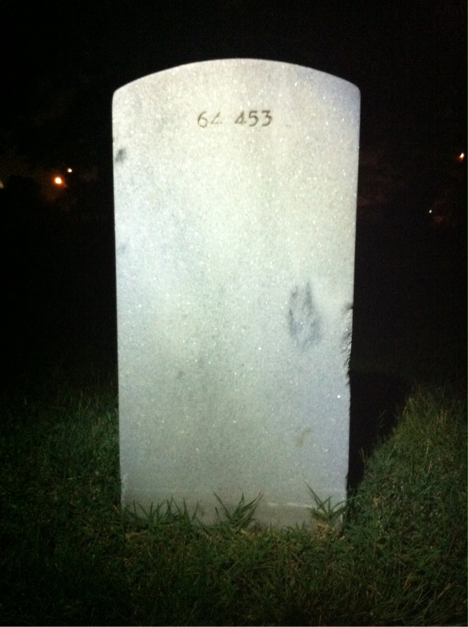 Back of headstone — Mary Bennett