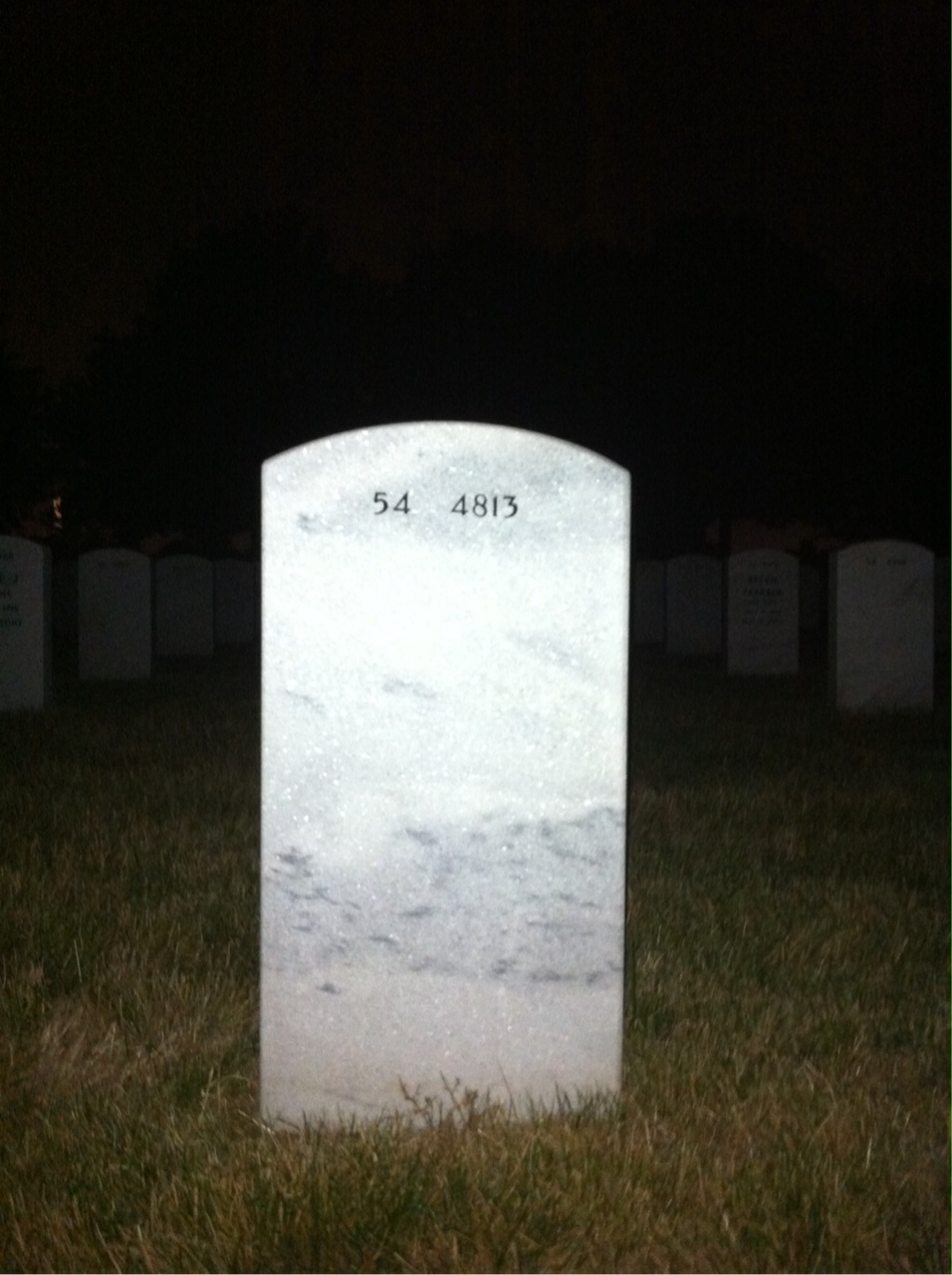Back of headstone — Kelly Shew