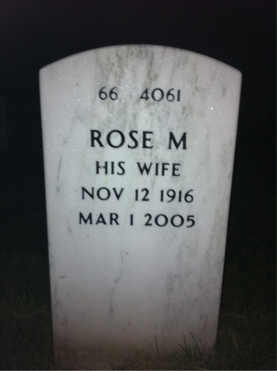 Back of headstone — Stuart Alley