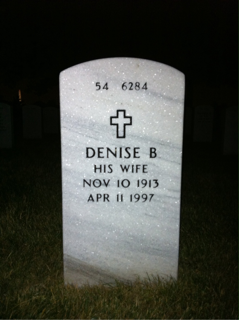 Back of headstone — Milton Lederman