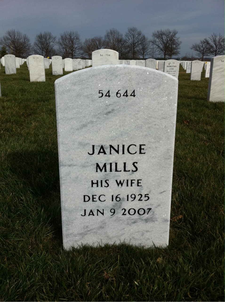 Back of headstone — Robert Calvert