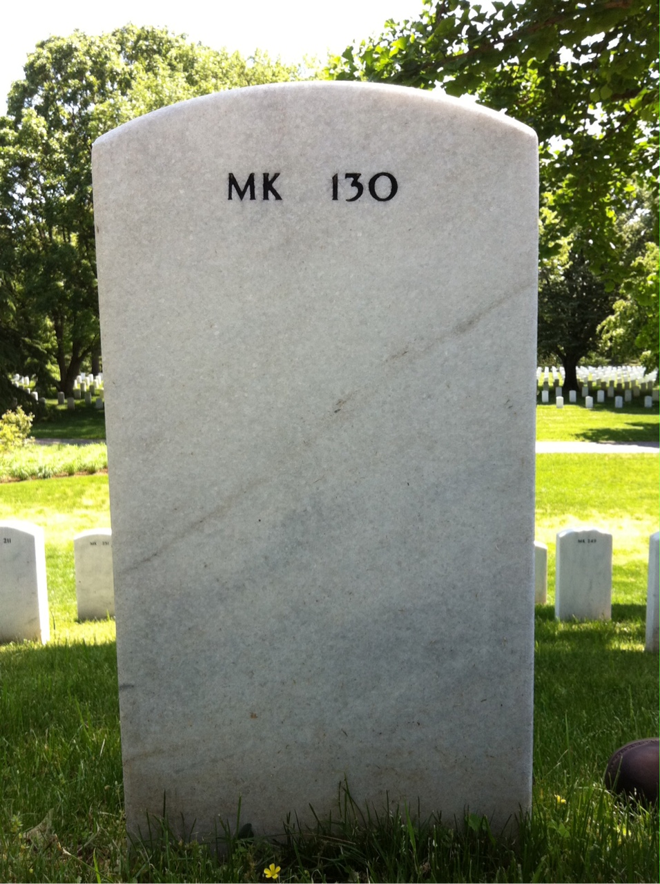 Headstone of John R Cleveland