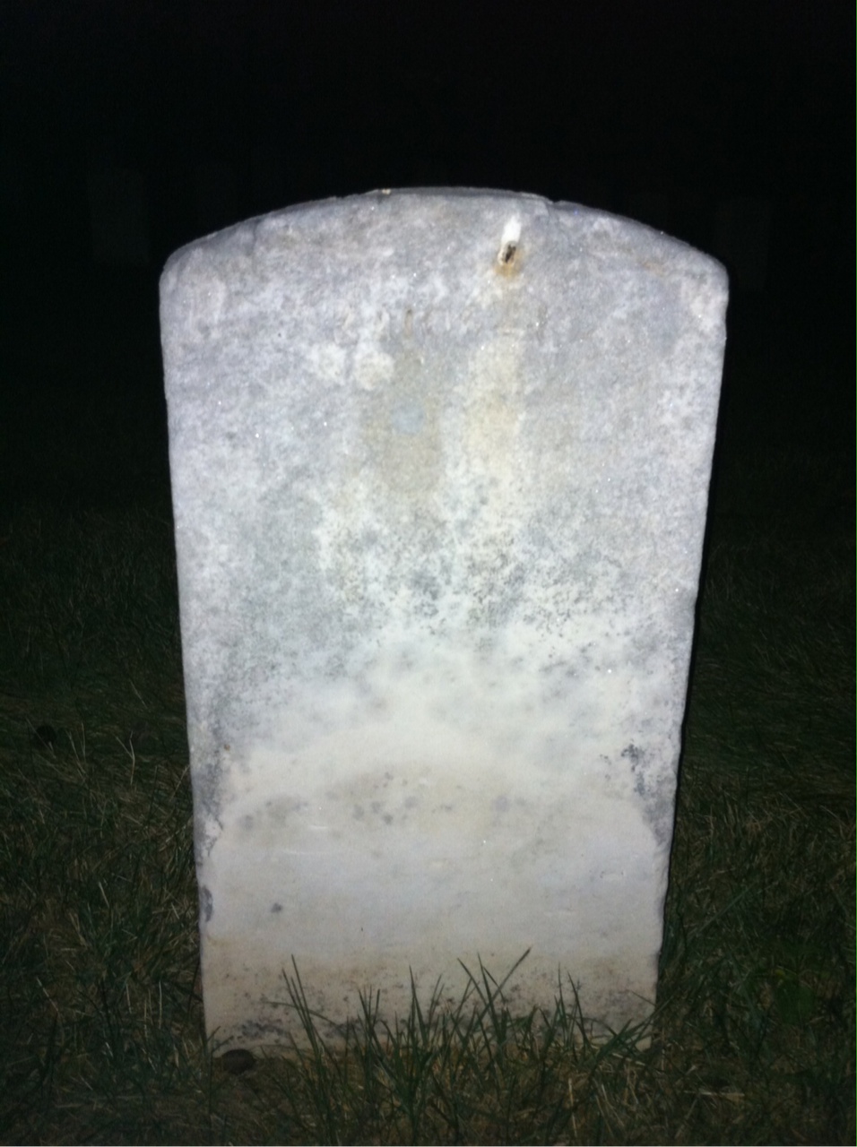 Back of headstone — Alfred Minor