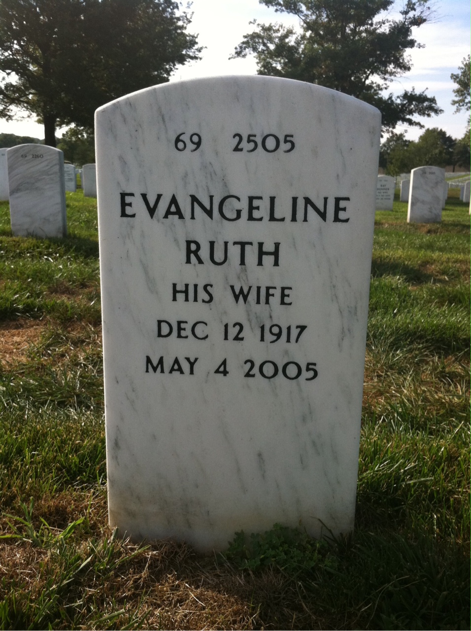 Back of headstone — Richard Cole