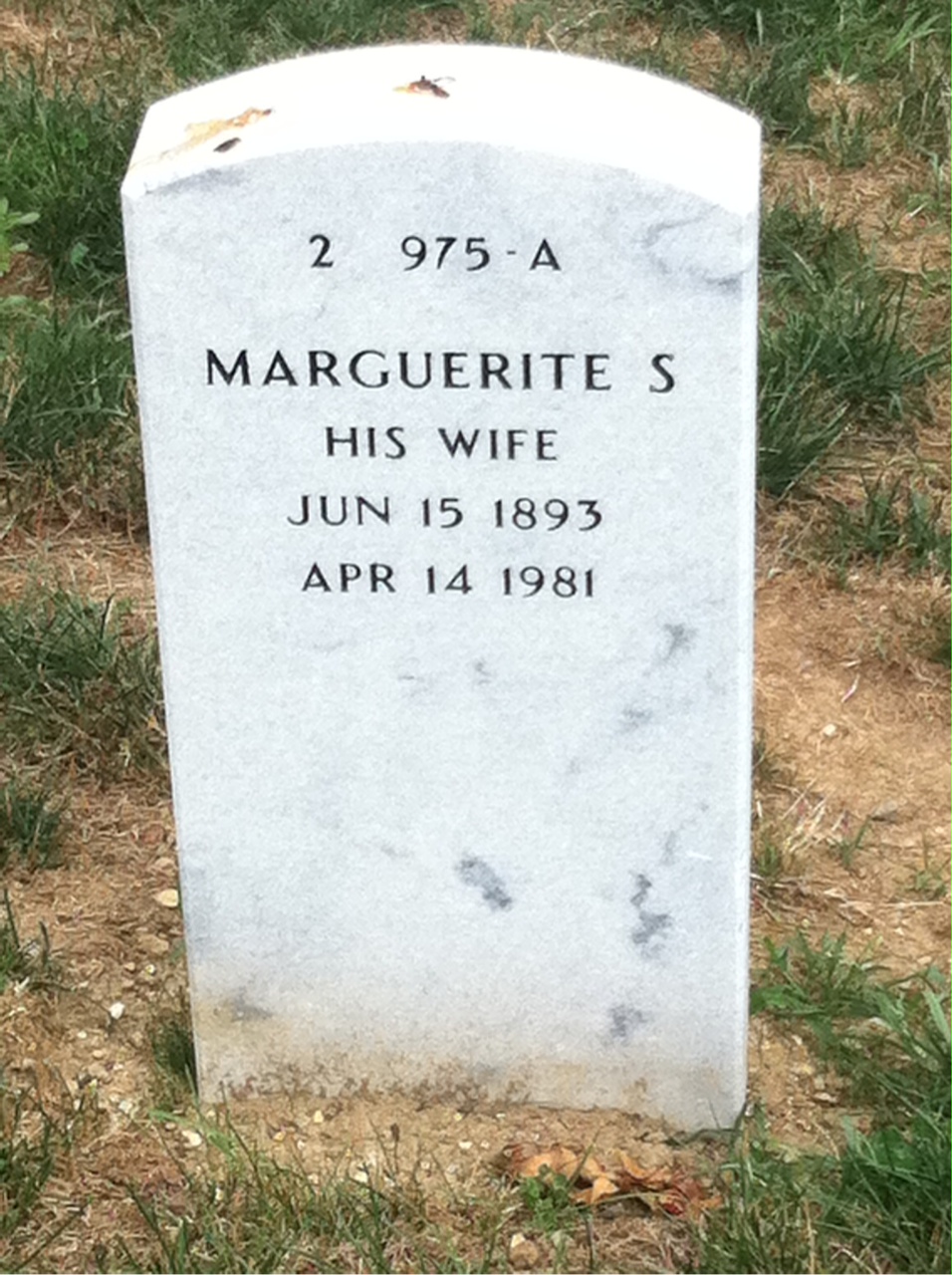 Back of headstone — Benjamin Moeller