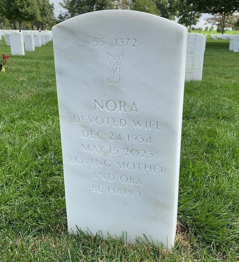 Back of headstone — Stanley Patrick Mcginn