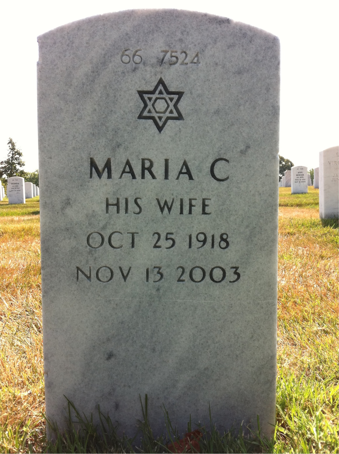 Back of headstone — James Lipinski