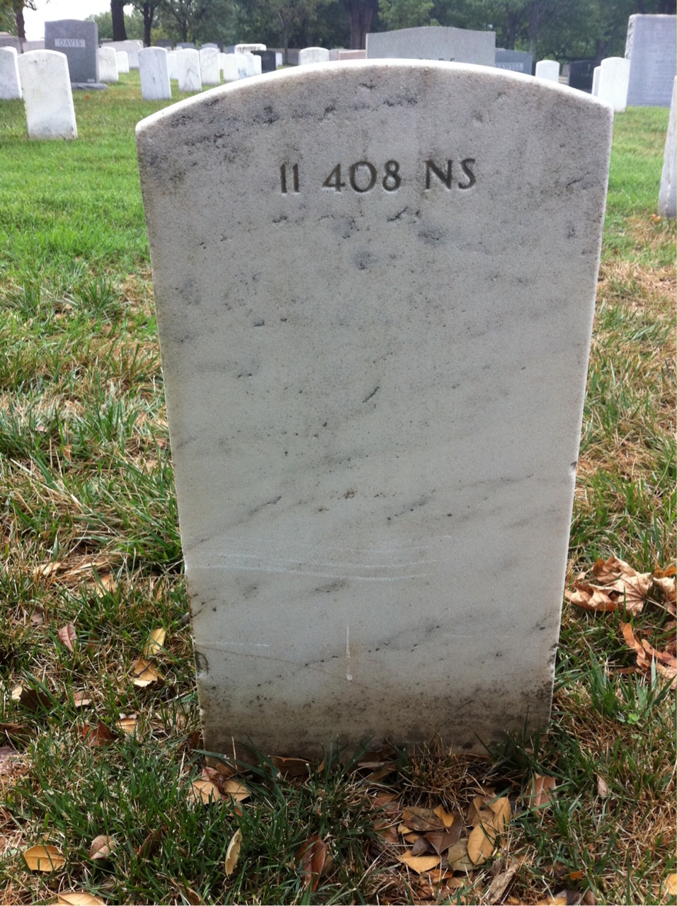Back of headstone — Emma Abbott