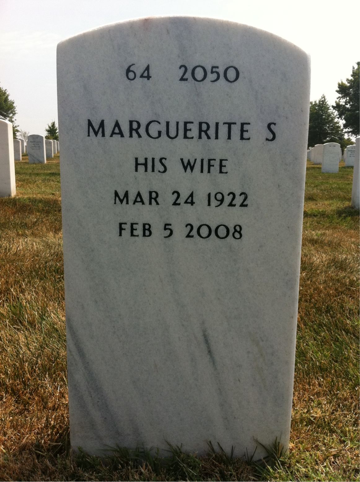Back of headstone — John Alley