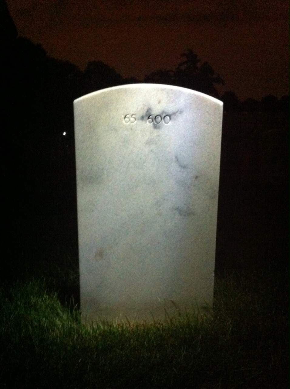 Back of headstone — Thomas Johnny Beatty