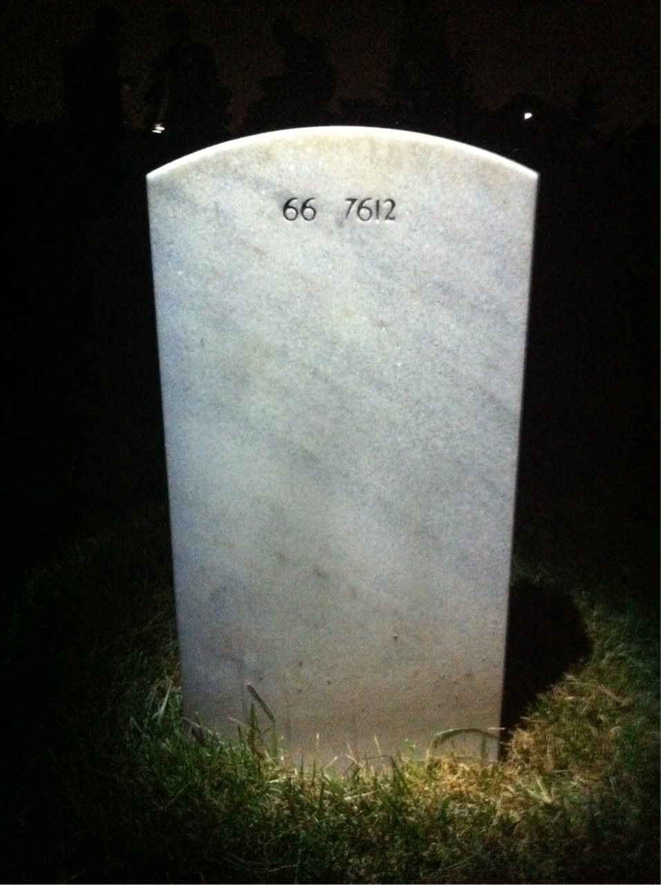 Back of headstone — Julia Bierbaum